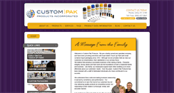 Desktop Screenshot of custompakproducts.com